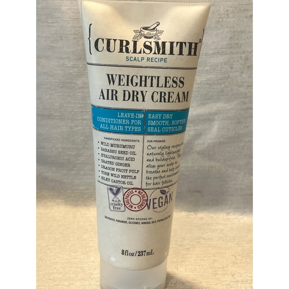 Curlsmith Scalp Recipe Weightless Air Dry Cream Leave-In Conditioner 8oz Vegan - Picture 1 of 2